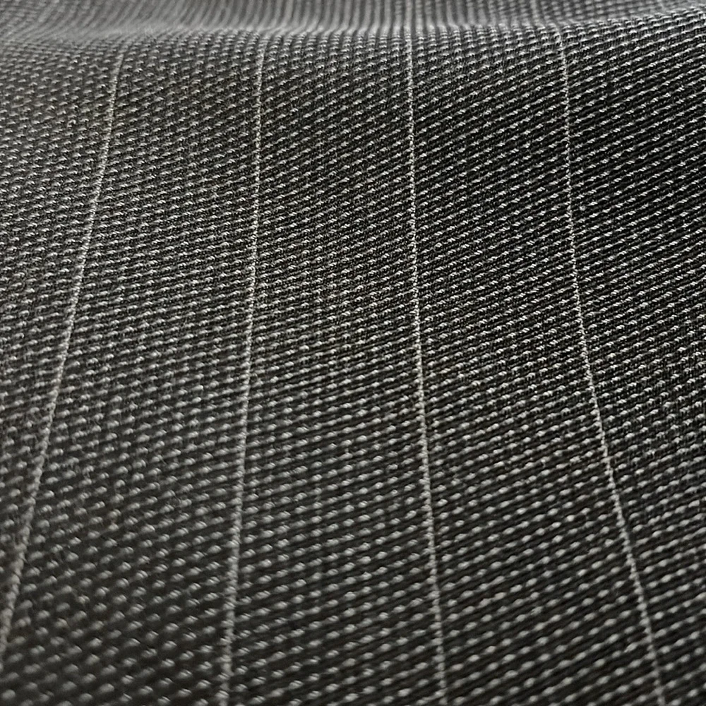 ARMANI Collezioni virgin wool black pinstripe skirt size 12 like new vintage - Picture 5 of 9